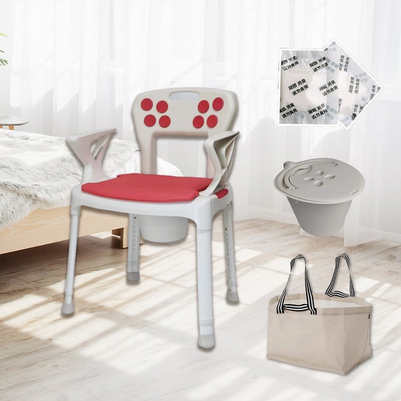 Senior Travel-Portable Bath Potty Chair (European Style Bath Chair) - เก้าอี้โซฟา - พลาสติก ขาว