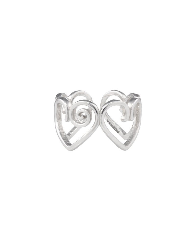 EDDY HEART RING l SILVER - General Rings - Sterling Silver Silver