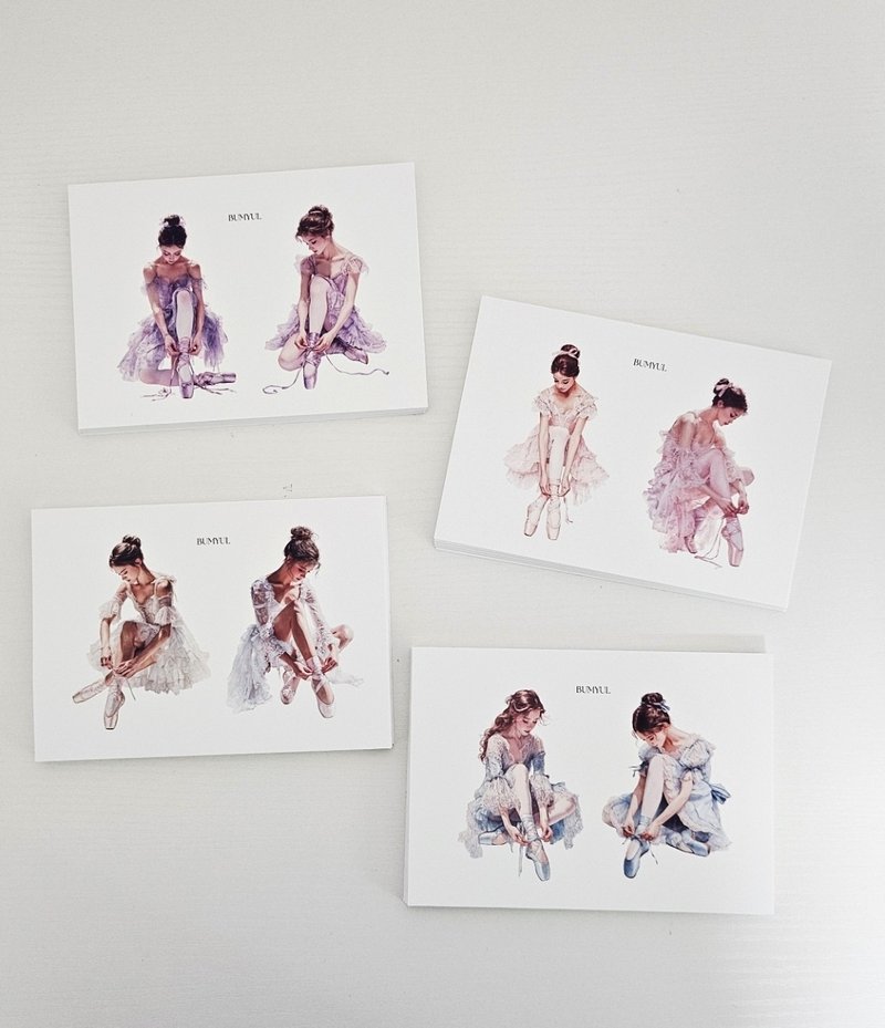 Ballerina Under the Stage Sticker Pack - 便條紙/便利貼 - 紙 多色
