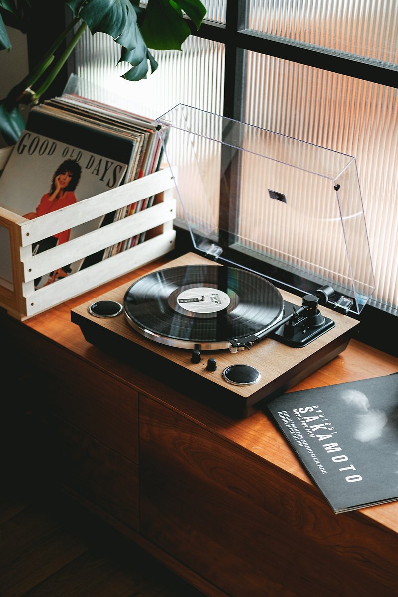 Syitren/Sattalin vinyl record player MANTY wooden retro gramophone bluetooth speaker film audio