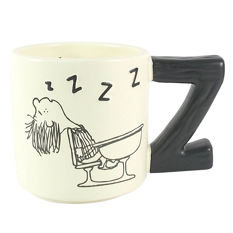 Refurbished Snoopy mug - Petty fell asleep [Hallmark-Peanuts Snoopy - Mugs - Pottery White