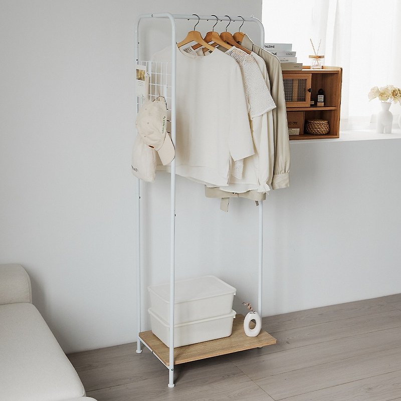 MESH Cream Simple Hanging Hanger - Other Furniture - Wood White