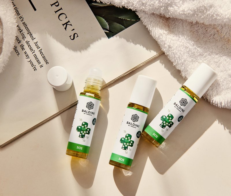 BALDINI Organic SOS Roller Ball Essential Oil Bottle SOS ROLL-ON - น้ำหอม - แก้ว 