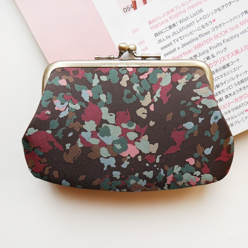 Occasionally の travel population gold buns mother bag / coin purse [made in Taiwan] - กระเป๋าใส่เหรียญ - โลหะ สีม่วง