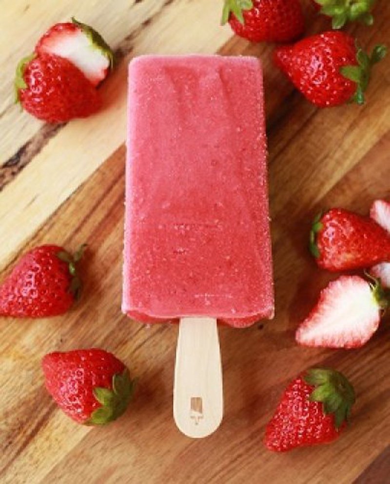 Strawberry fresh sorbet / Princess Strawberry - Ice Cream & Popsicles - Fresh Ingredients 