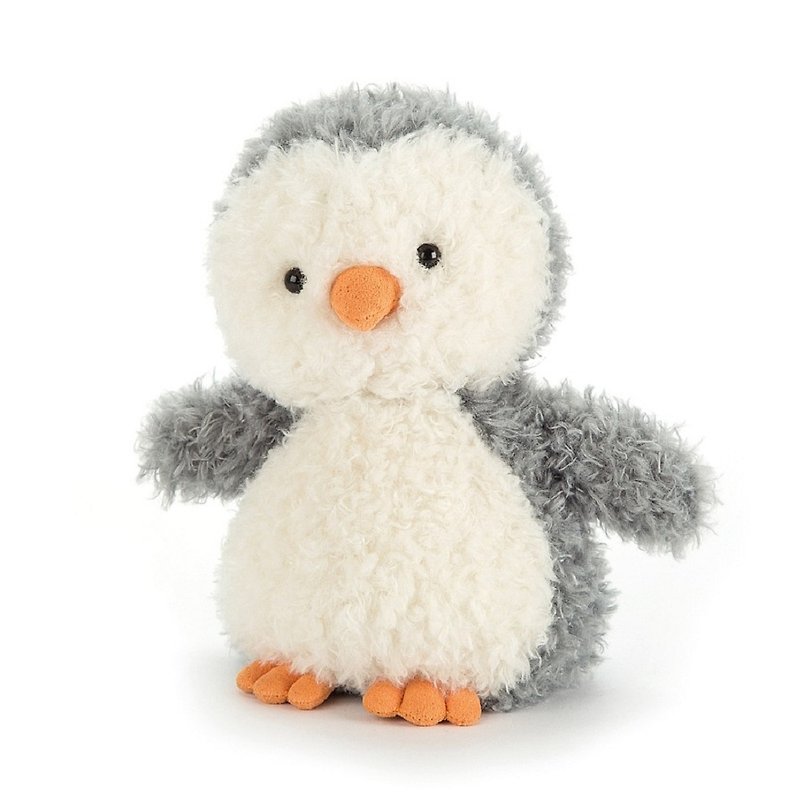 Jellycat Little Penguin 18cm 毛茸茸小企鵝 - 公仔模型 - 聚酯纖維 灰色