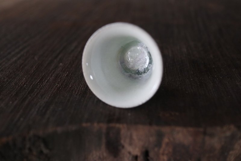 薪焼縞窯汗湯カップ - 急須・ティーカップ - 磁器 ホワイト