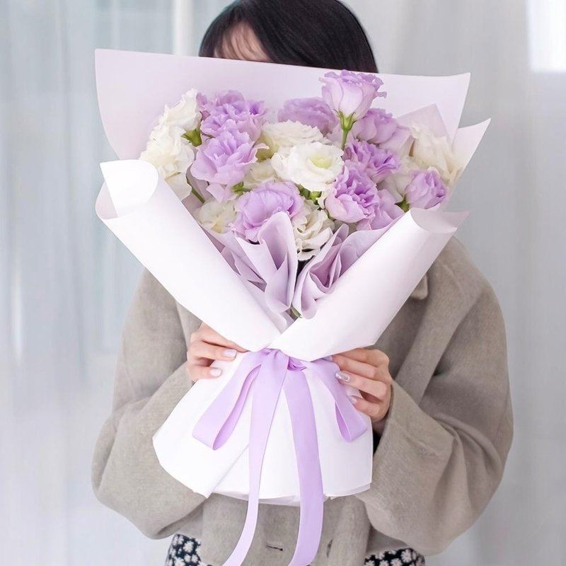 夢幻歐若拉公主桔梗鮮花花束 - 花藝/盆栽/植栽 - 植物．花 紫色