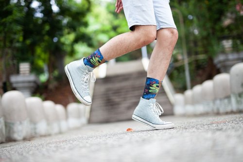 小創襪 / sc.socks 【小創襪】寶島咖印 - 青竹絲 蛇襪 登山襪 健行襪 中筒襪 綠色
