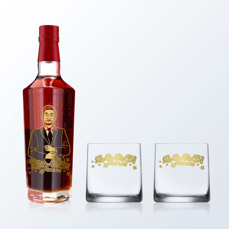 Glenfiddich 22 人像雕刻禮物客製化禮物 職場禮物送同事退休禮物 - 酒類/酒精飲品 - 玻璃 