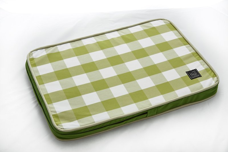 Lifeapp 睡墊替換布套 --- S_W65xD45xH5cm (綠白格)不含睡墊 - 寵物床墊/床褥 - 其他材質 綠色
