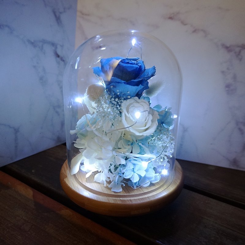 Blue ocean glass flower cup - Plants - Plants & Flowers 