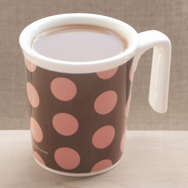 木莓 親親馬克杯 (彩蘑菇系) - 咖啡杯 - 瓷 粉紅色