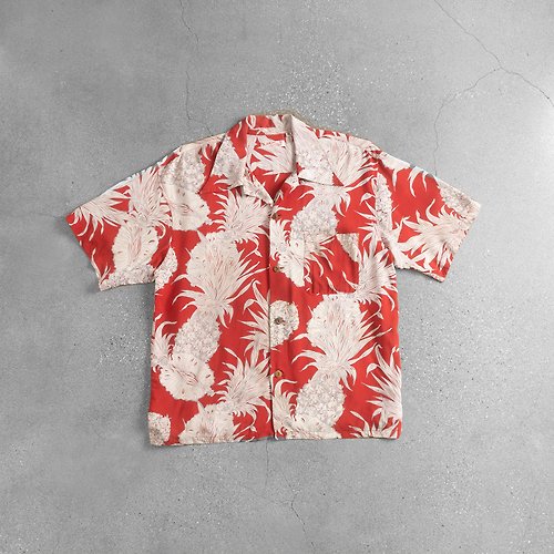 Vintage古著｜古漾 GoYoung Aloha Shirts 夏威夷衫 / 古巴領襯衫、夏季古著襯衫、SUN SURF