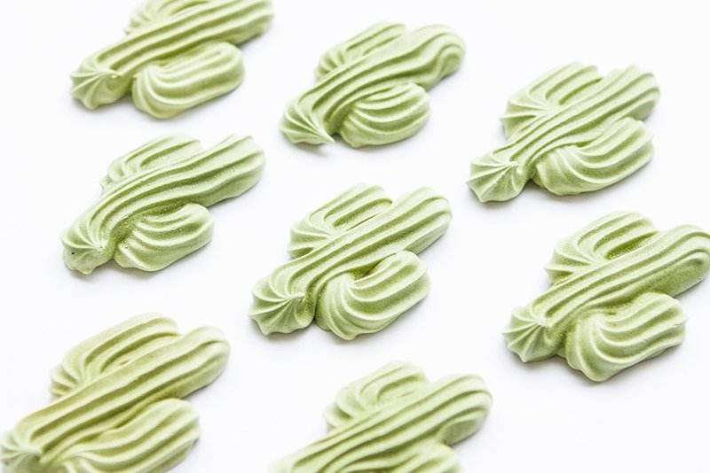 Matcha Cactus Marin Candy - เค้กและของหวาน - อาหารสด สีเขียว