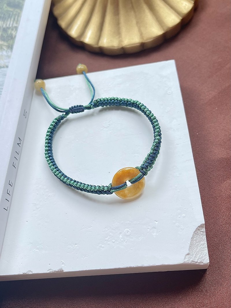 Natural Jadeite Type A - Icy Yellow Jade Bracelet - Bracelets - Jade Orange