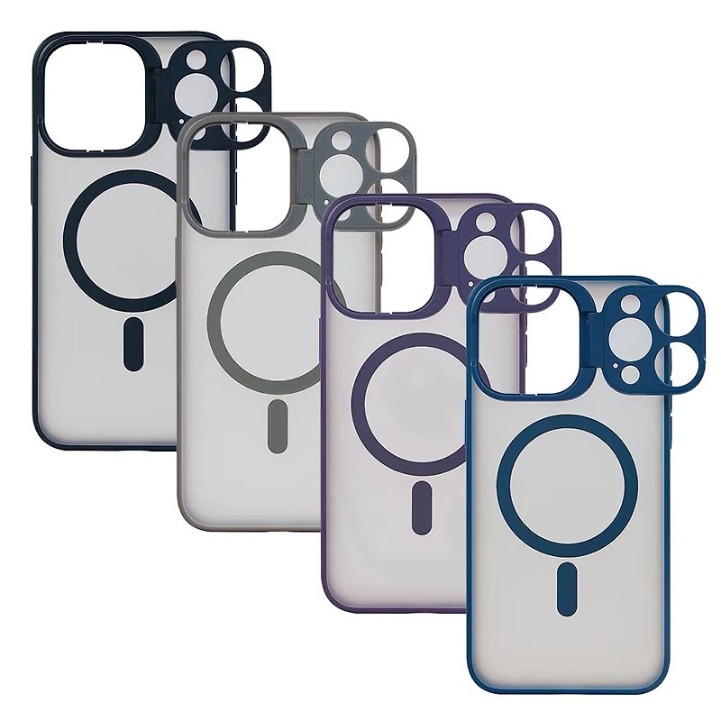 iPhone15/Pro/ProMax 鷹眼鏡頭支架手機保護殼 支援MagSafe - 手機殼/手機套 - 塑膠 多色