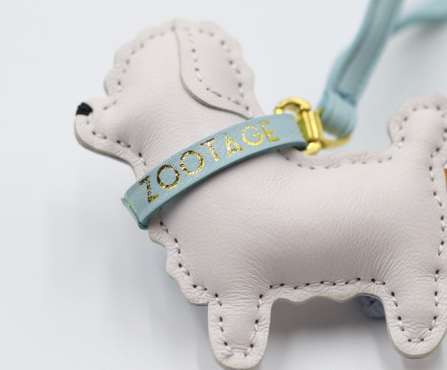 ひめこ様　3つ　　犬レザーチャーム チワワ（ロングコート）をモチーフにしたかわいいチャーム。 A
