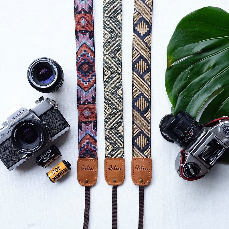 Woven classic Camera strap - Cameras - Cotton & Hemp Multicolor