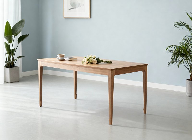 傳統榫卯工藝製作-靜舞者  實木餐桌 - 餐桌/書桌 - 木頭 卡其色