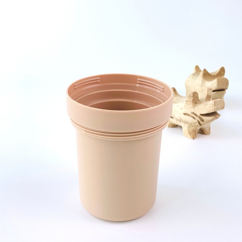 iO Cup Accessories | Milk tea Bottom cup 390ml - กระติกน้ำ - วัสดุอีโค สีกากี