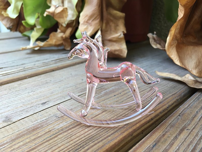 水晶玻璃 搖搖馬 - 擺飾/家飾品 - 玻璃 