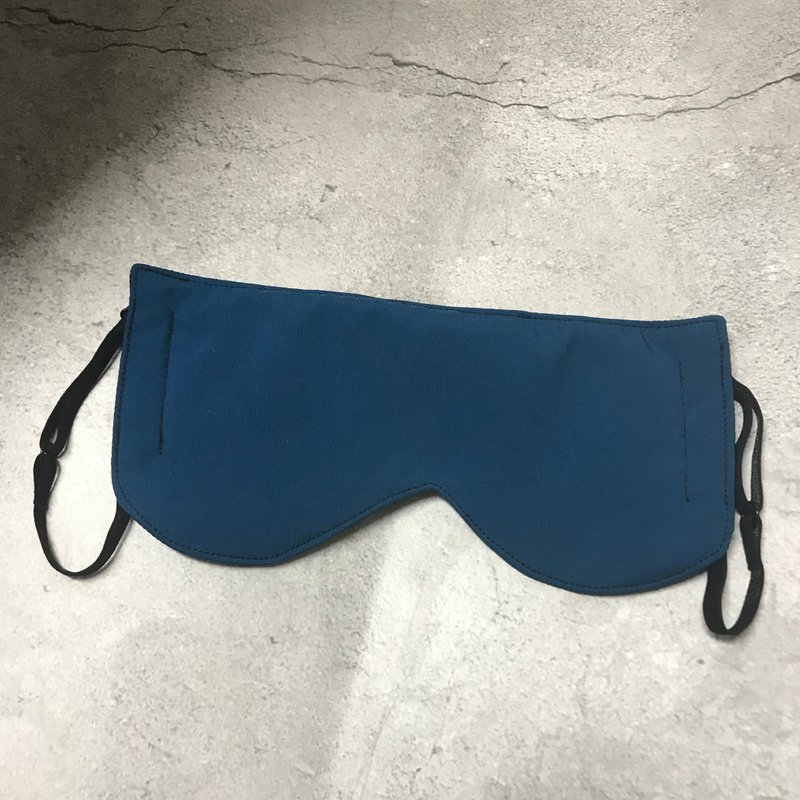 Sienna silk lining sleeping mousse eye mask - Eye Masks - Cotton & Hemp Blue