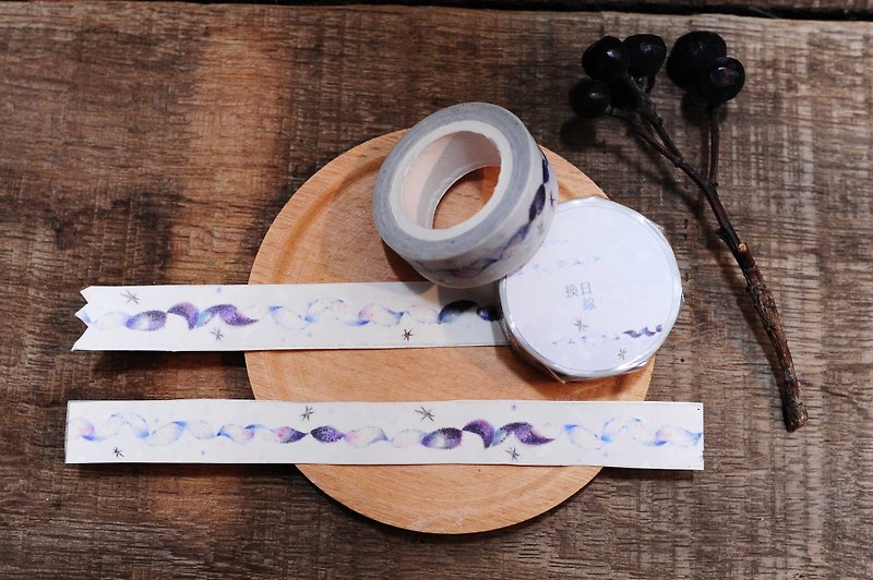  Date Line washitape craft paper - มาสกิ้งเทป - กระดาษ สีเทา