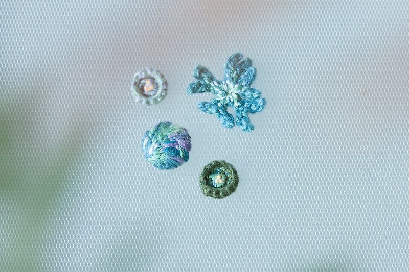 Goody Bag - phytooo’s selection of nightfall - Earrings & Clip-ons - Cotton & Hemp Blue