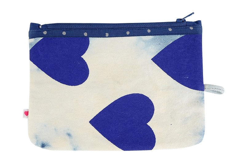 Sharing of Kindness Denim Pouch - Toiletry Bags & Pouches - Cotton & Hemp 
