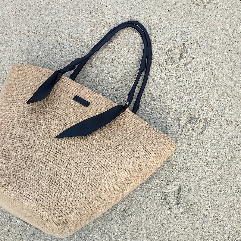 Handmade jute bag for woman - Handbags & Totes - Cotton & Hemp 