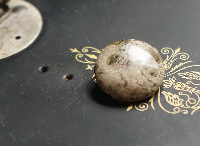 Vintage Marble Brooch - เข็มกลัด - วัสดุอื่นๆ หลากหลายสี
