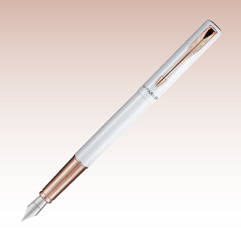 Parker 派克 威雅XL月光白金夾鋼筆 限定版 免費刻字 - 鋼筆 - 其他金屬 白色
