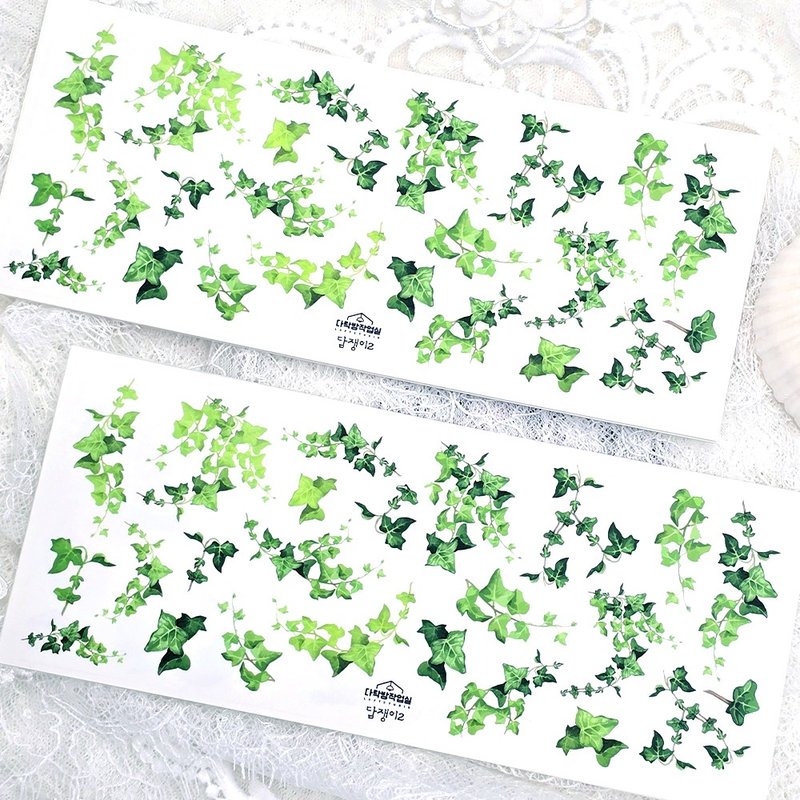 :ivy ver.2: Matte Transparent sticker - 貼紙 - 其他材質 