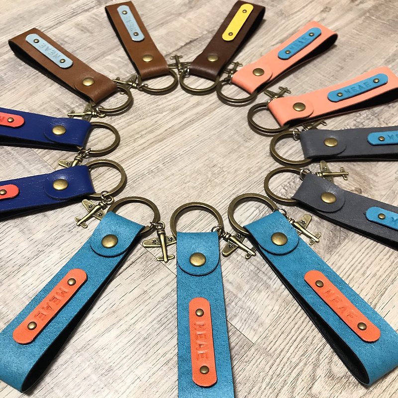 [Naughty Factory] Buy 5 get 1 free for custom-made products with engraved name-key ring - Keychains - Faux Leather 