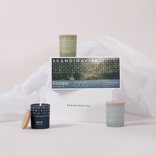 Skandinavisk 丹麥香氛 Skandinavisk ∣ 香氛蠟燭 ESCAPE 65g (3入組)