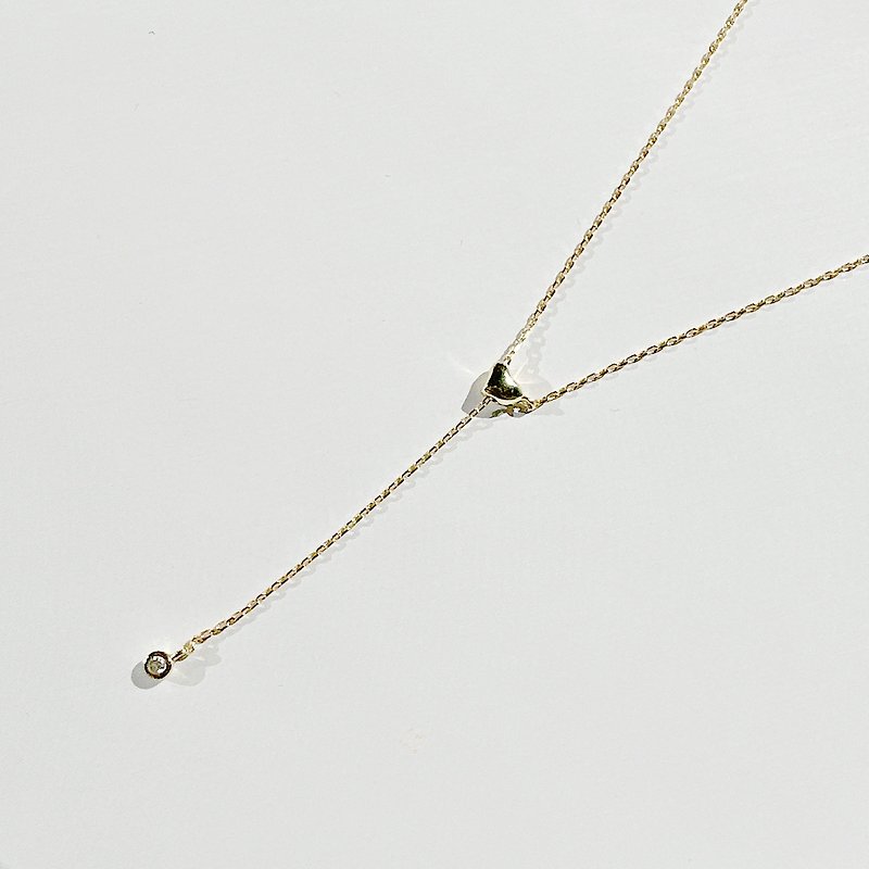 Love Y necklace - Necklaces - Sterling Silver Gold