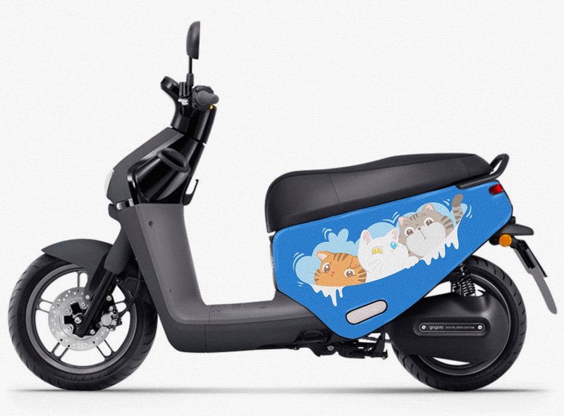 Gogoro anti-scratch car cover 2nd and 3rd generations viva, mix Ai1 Ai3 UR2 cats can change the background color - Other - Polyester 