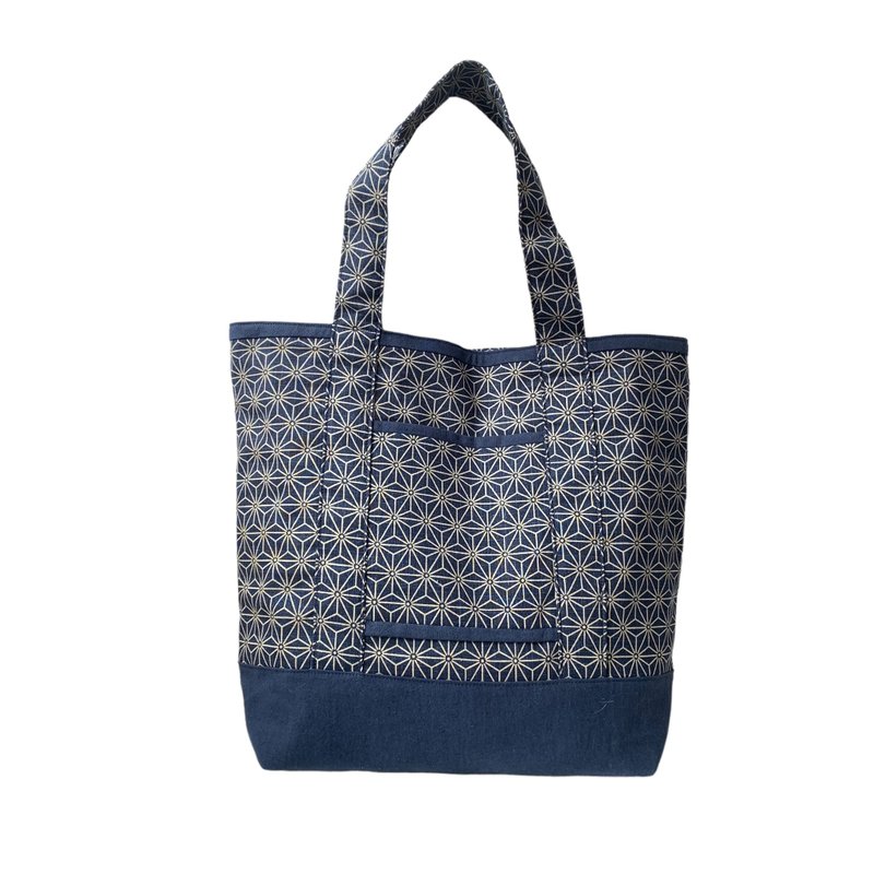 Tote Bag - Messenger Bags & Sling Bags - Cotton & Hemp Blue