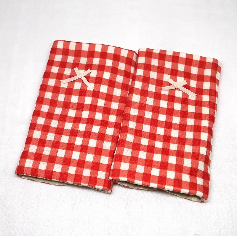 Japanese Handmade 8-layer-gauze droop sucking pads - 嬰兒手鍊/飾品 - 棉．麻 紅色