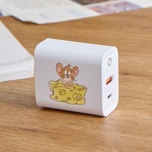 TOYSELECT 湯姆貓與傑利鼠藏匿起司USB3.0+PD20W雙孔充電器