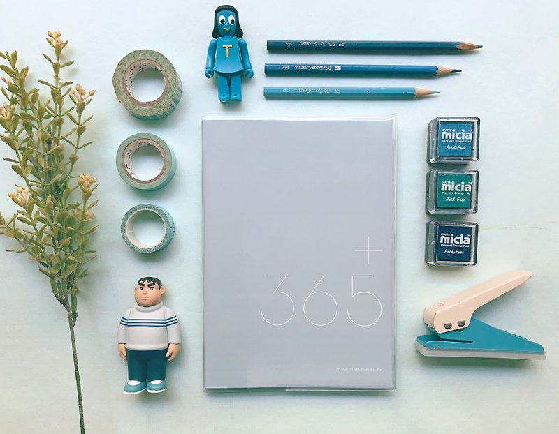 Di Mengqi 365 Good to remember v.2 Rain blue - Notebooks & Journals - Paper Blue