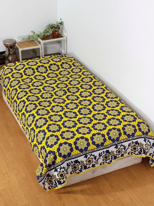 Ametsuchi African Fabric Pattern Bed Cover Multi Cloth