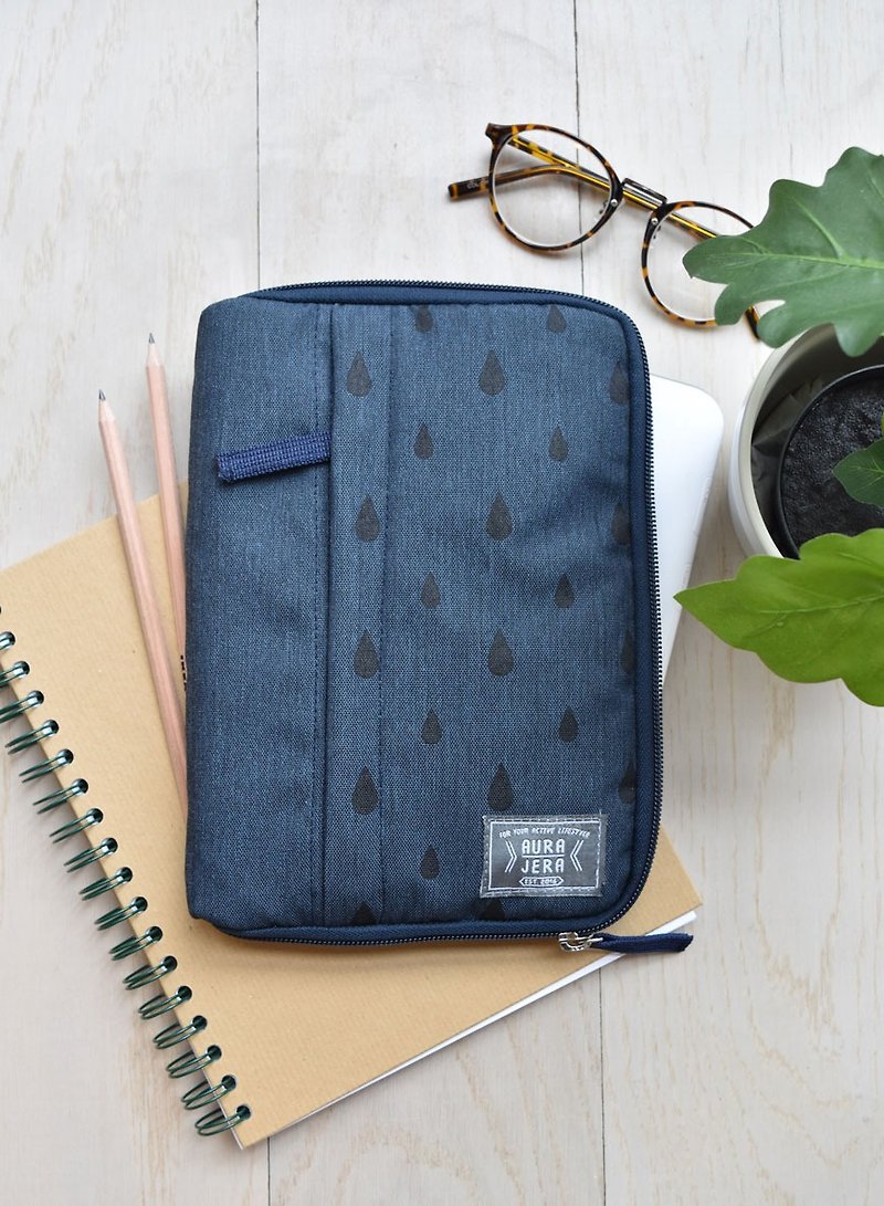 ダークブルーのiPadの袖 - タブレット・PCケース - ポリエステル ブルー