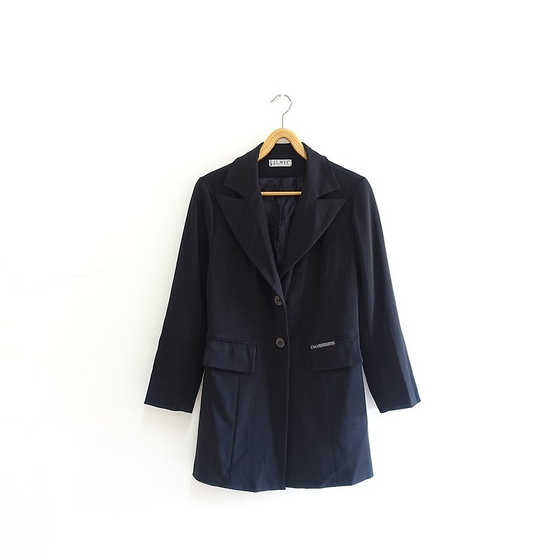 │Slowly | Black. Long version - Vintage coat │vintage. Vintage. Art - Women's Casual & Functional Jackets - Other Materials Black