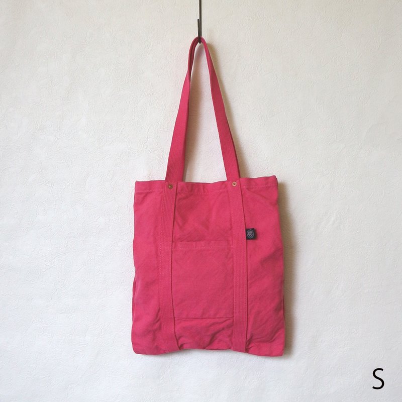 [2024 Spring/Summer Limited Color] M/S Tote S, Cherry (VC-46S) - กระเป๋าถือ - ผ้าฝ้าย/ผ้าลินิน สึชมพู