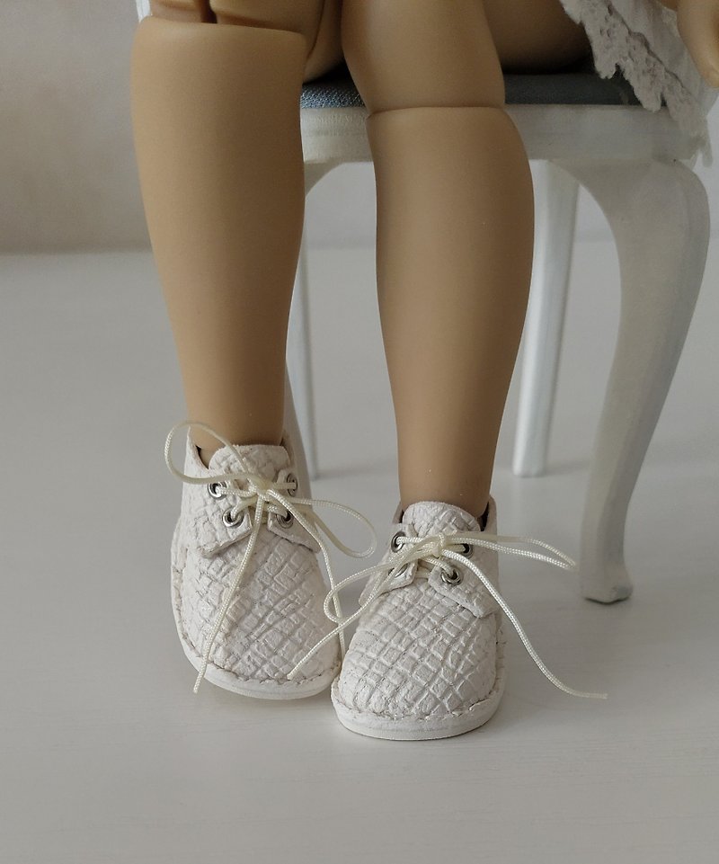 หนังแท้ ตุ๊กตา ขาว - Ardyn tween Meadow dolls shoes