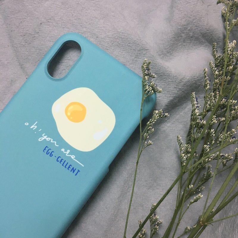 Egg-cellent || Phone Case iPhoneX 8 7 6S / 6S Plus Samsung HTC - เคส/ซองมือถือ - พลาสติก ขาว