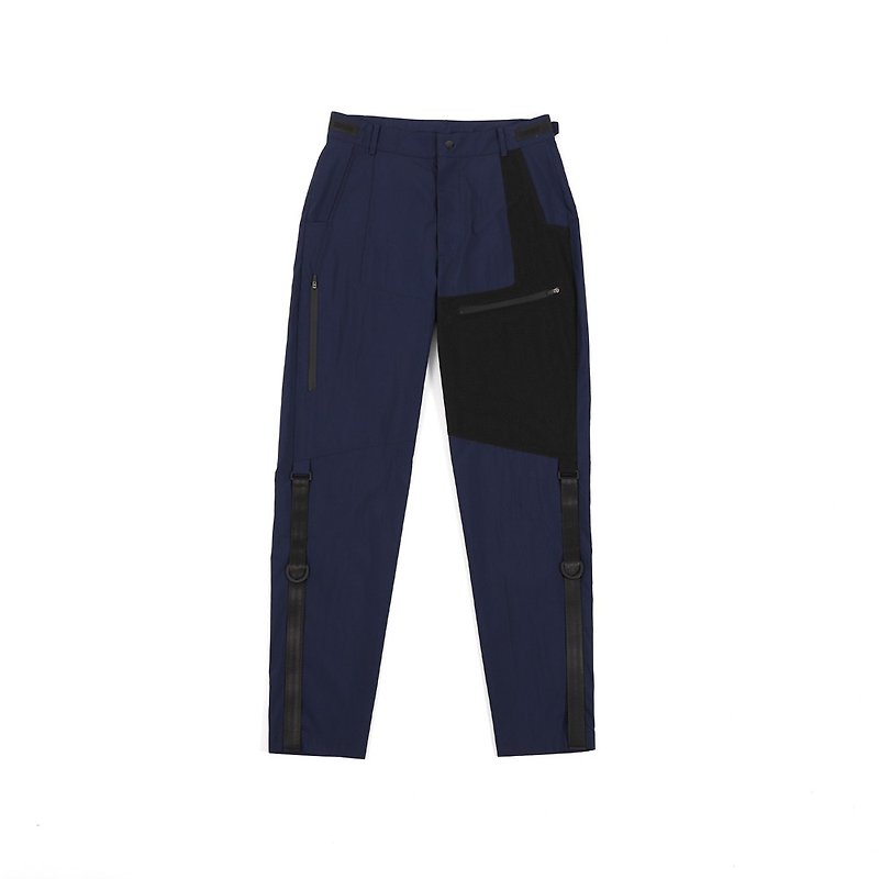 Net bag cargo trousers (Navy blue)