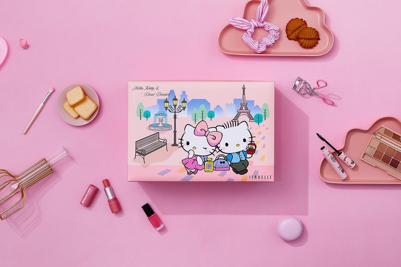 【伊莎貝爾】Hello Kitty戀巴黎- 甜心長方雙層禮盒 - 蛋糕/甜點 - 新鮮食材 